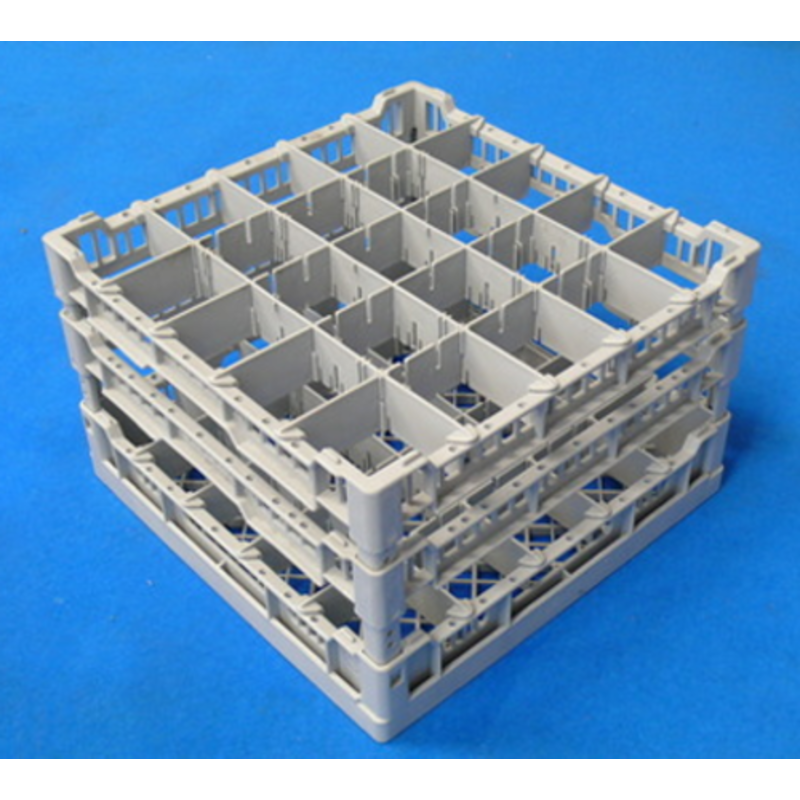 Panier à verres Lamber CC00127 professionnel à 25 compartiments pour lave-verres 40x40 cm