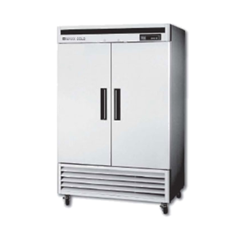 Congélateur commercial armoire deux portes pleines Maxx Cold MCF-49FDHC de 137 cm