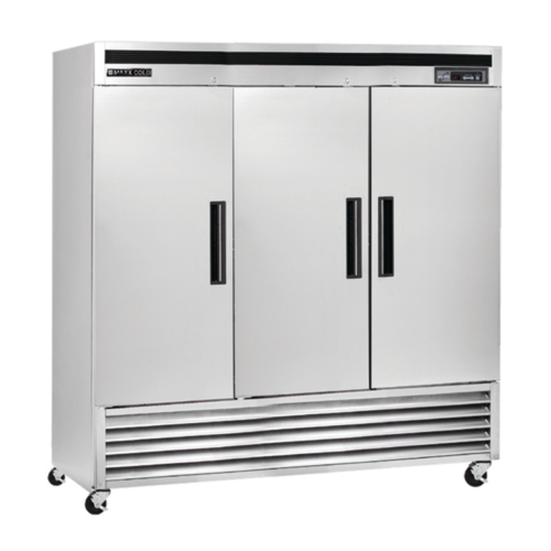 Congélateur Commercial Vertical à Triple Porte Pleine 81 Pouces Maxx Cold MCF-72FDHC
