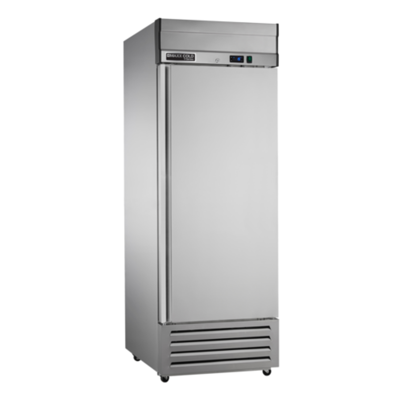 Congélateur commercial Maxx Cold MVF-23FDHC 27,2 pouces de la série V avec une seule porte pleine