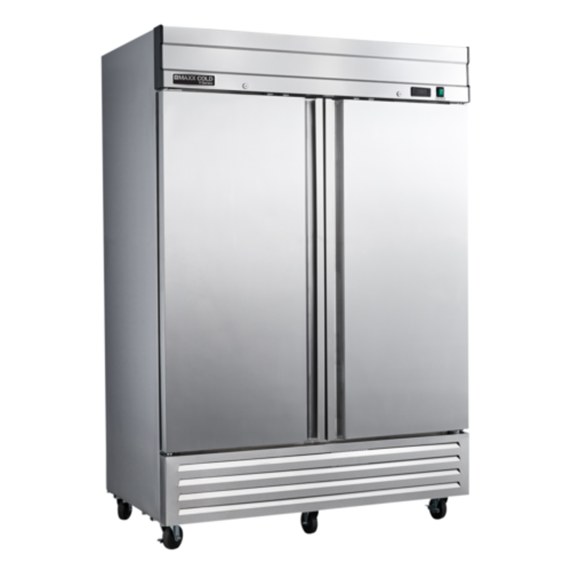Congélateur vertical à deux portes pleines Maxx Cold MVF-49FDHC de série V de 54 pouces