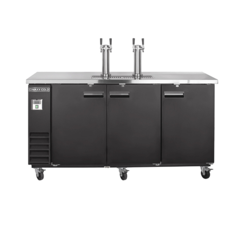 Maxx Cold X-Series 73-Inch Dual Tower Commercial Kegerator MXBD72-2BHC