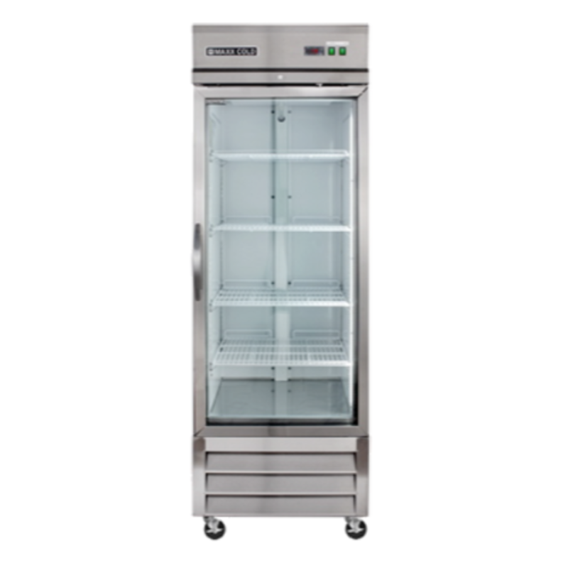 Maxx Cold MXCR-23GDHC X-Series 23 Cu. Ft. Glass Door Reach-In Refrigerator