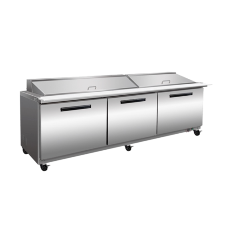 Maxx Cold MXCR72MHC Station de préparation réfrigérée Mega Top de 72 po pour sandwichs et salades