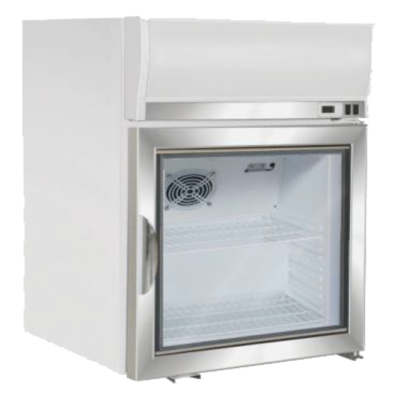 Congélateur de comptoir d'affichage blanc Maxx Cold MXM1-2.5FHC 2,6 pi³