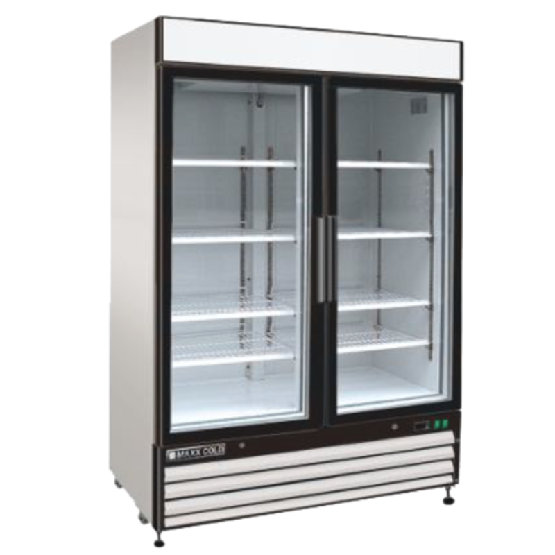 Maxx Cold MXM2-48FHC 54-Inch Two-Door Glass Merchandiser Freezer