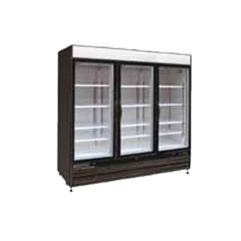 Maxx Cold X-Series 72 Cu. Ft. 3-Door Glass Display Refrigerator MXM3-72RBHC
