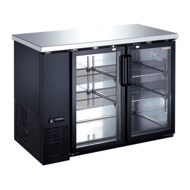 New Air NBB-48-SG-N 49-Inch Glass Door Refrigerated Back Bar Cooler