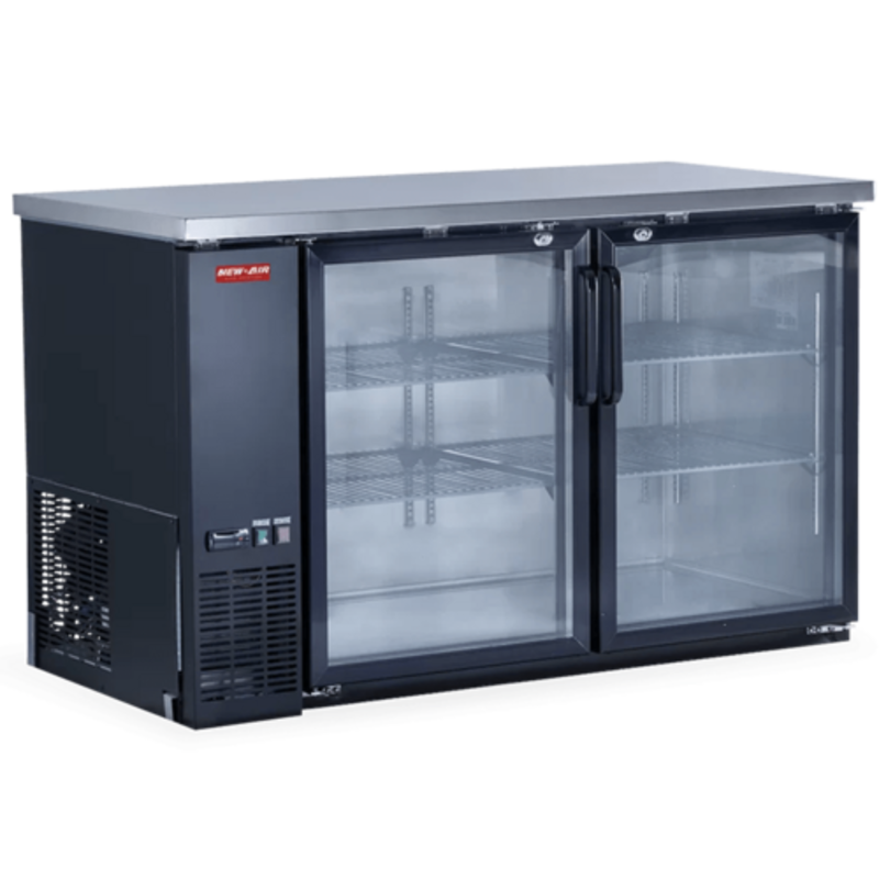New Air NBB-60-SG 59-Inch Commercial Glass Door Back Bar Cooler