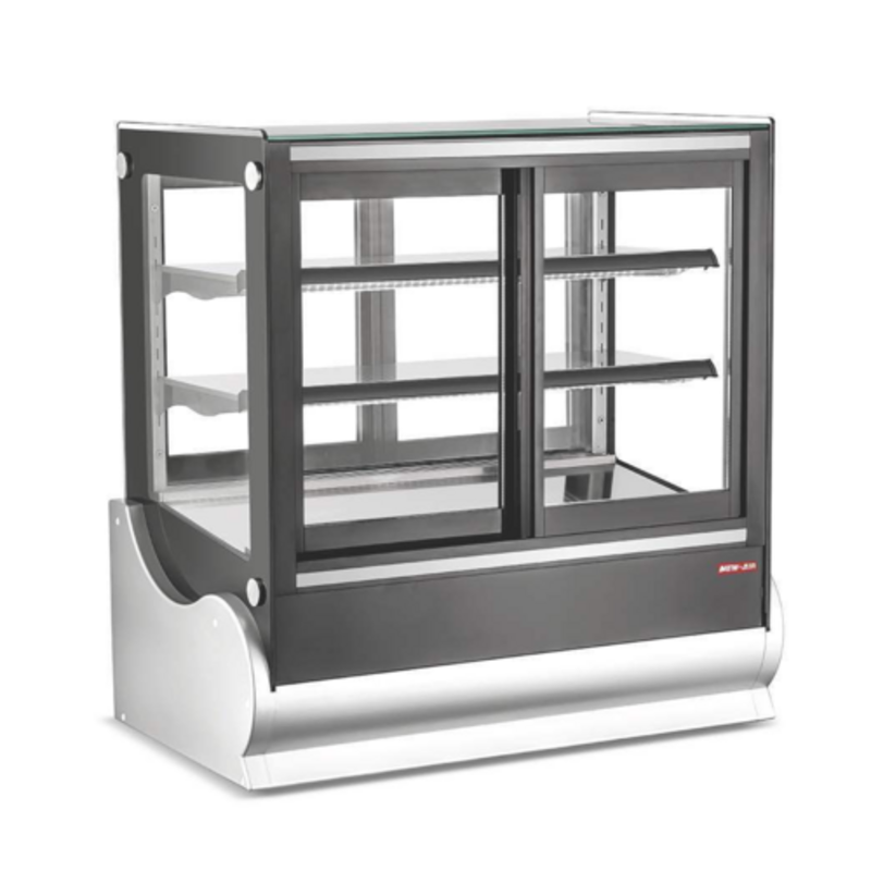 Présentoir réfrigéré double accès de comptoir New Air NCDC-36-SV de 35,5 pouces
