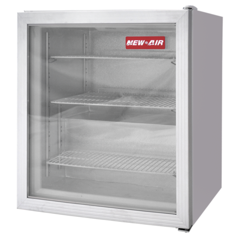 Congélateur de comptoir d'affichage New Air NCF-20-HB de 23,5 pouces avec porte en verre