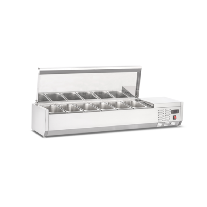 New Air NCSD-59-SL Rail de comptoir réfrigéré commercial de 59 pouces
