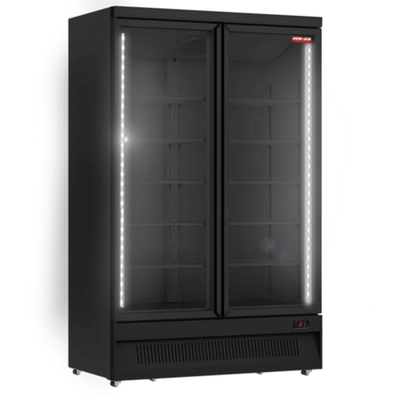 New Air NGF-49-HB 49-Inch Two-Section Glass Door Commercial Freezer