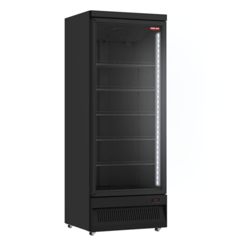 New Air NGR-30-HB 20 Cu. Ft. Black Glass Door Display Refrigerator