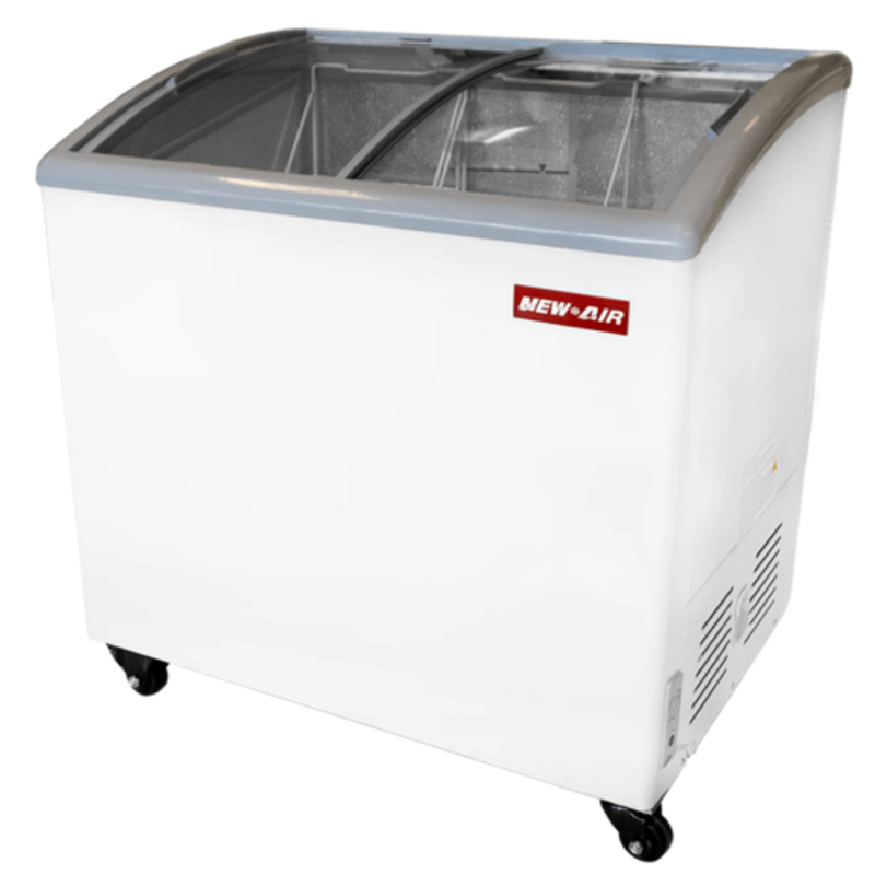 Congélateur de présentation de crème glacée commercial New Air NIF-35-CG 35 pouces à vitrine incurvée