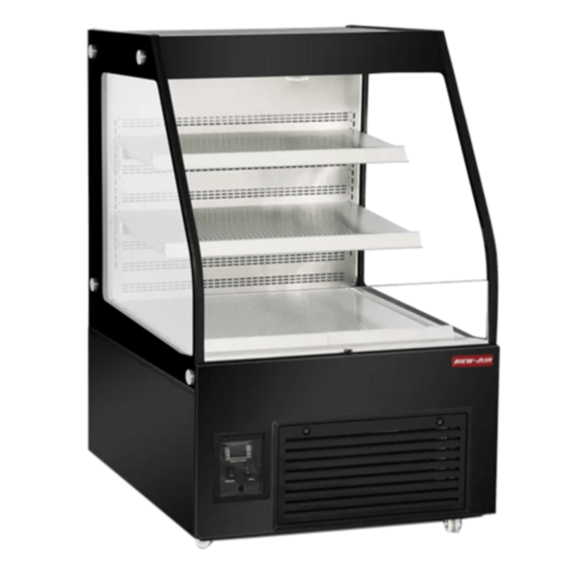 Nouvel Air NOM-36-CDS, présentoir commercial ouvert de 35,5 po en acier inoxydable noir