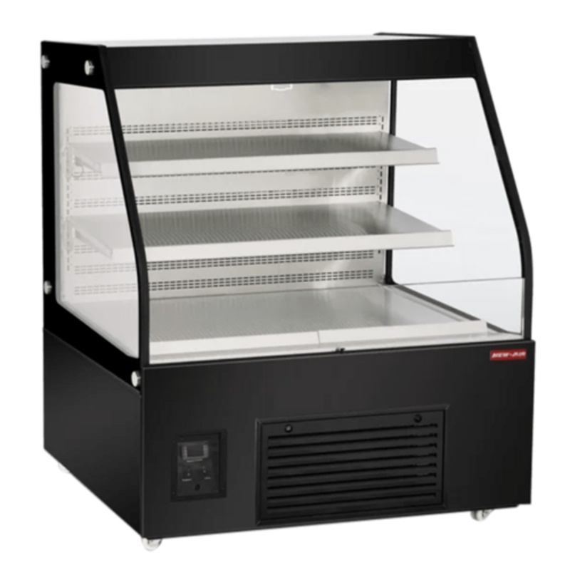 Vitrine réfrigérée murale ouverte noire New Air NOM-48-CDS 47"