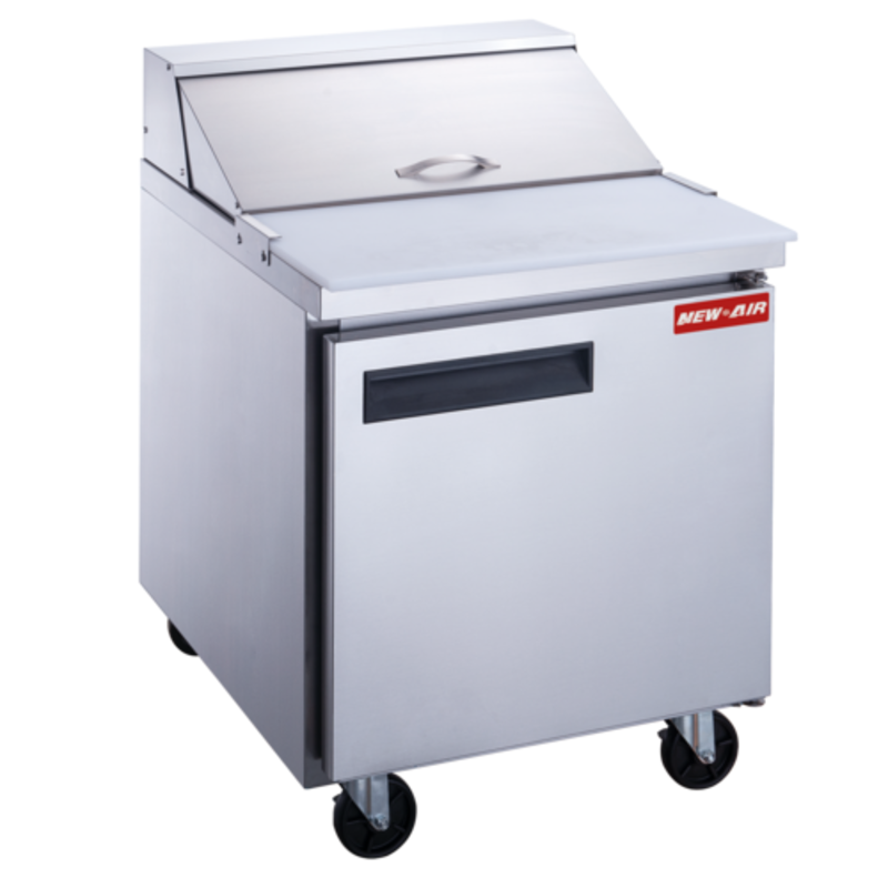 New Air NPT-029-SA 29-Inch Single Door Refrigerated Salad and Sandwich Prep Station