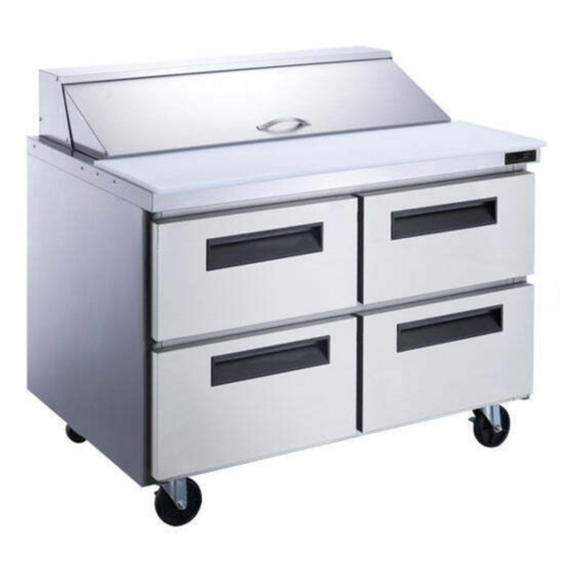 New Air NPT-60SA-4D 60-1/4" Four-Drawer Refrigerated Prep Table