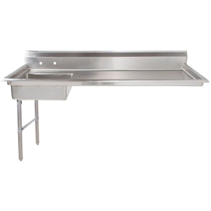Omcan 40191 Table de plongée sous comptoir côté gauche de 62 pouces avec évier de prélavage