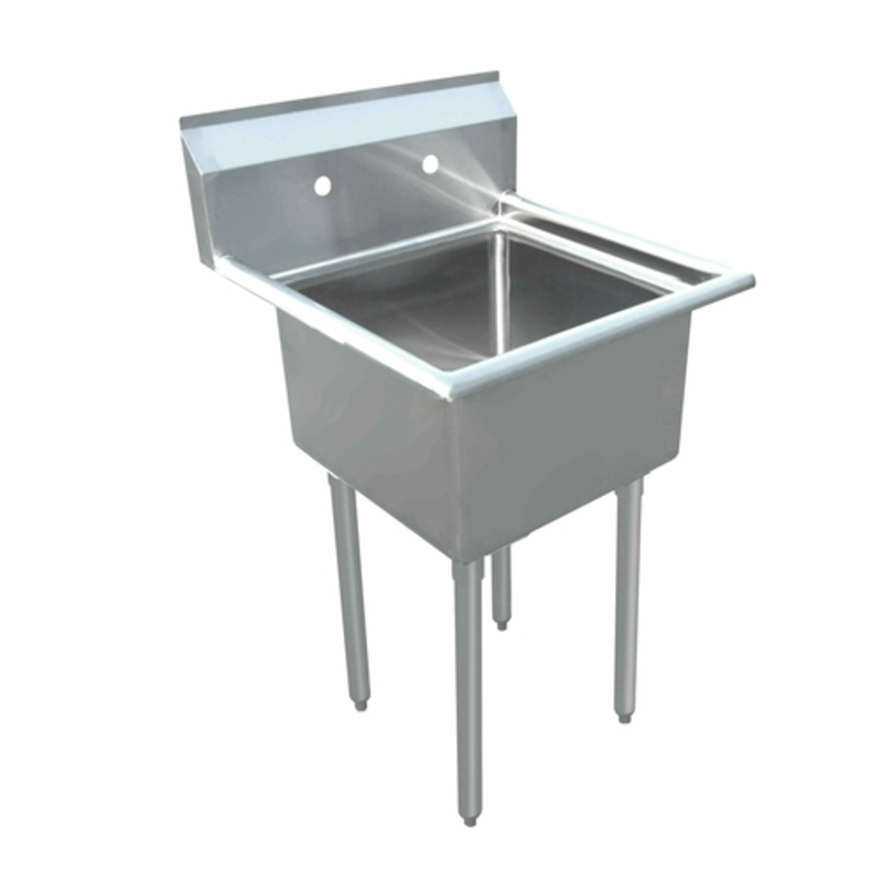 Évier à compartiment simple robuste Omcan 43072 de 20 pouces