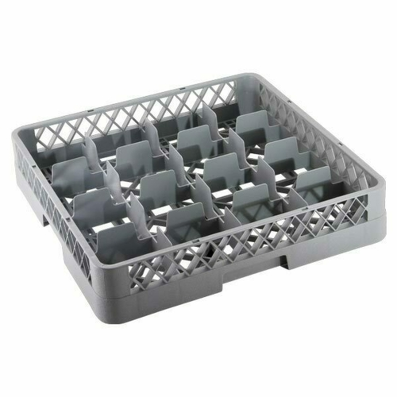 Panier de lavage pour verres à 16 compartiments très résistant Omcan 43501 (19,7" x 19,7")