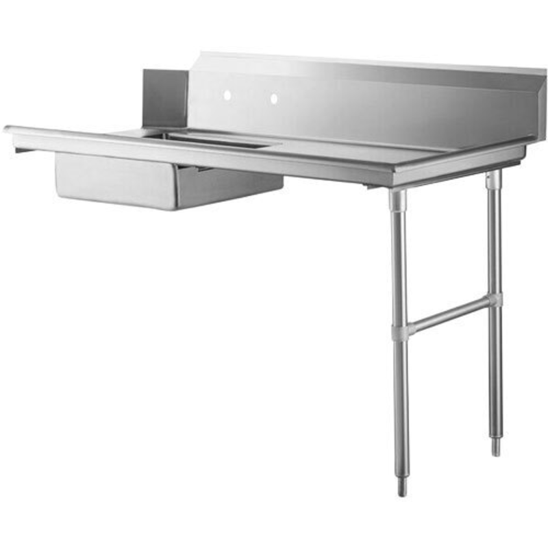 Omcan 47747 Table de plonge sale en acier inoxydable de 72 pouces avec évier à droite