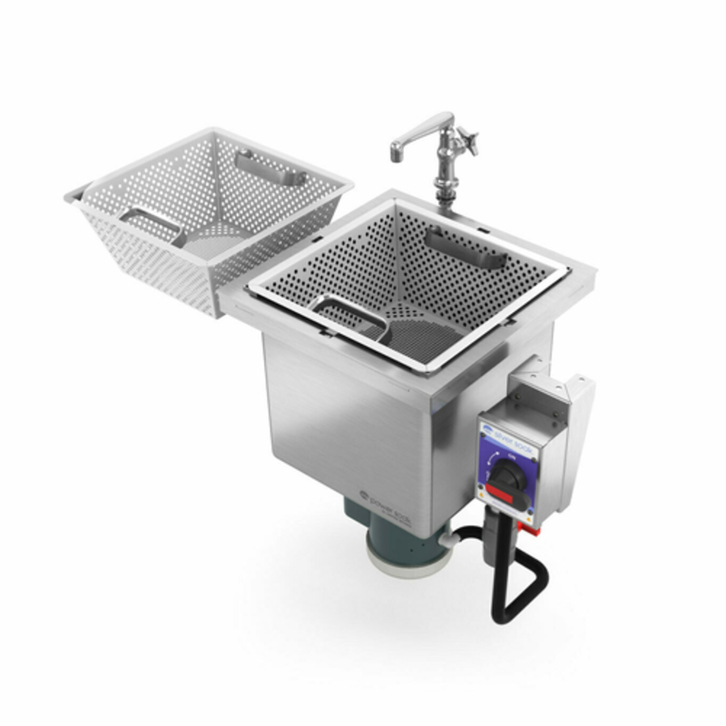 Évier de lavage de couverts encastrable Power Soak SS-D-208-1 de 41,6 litres