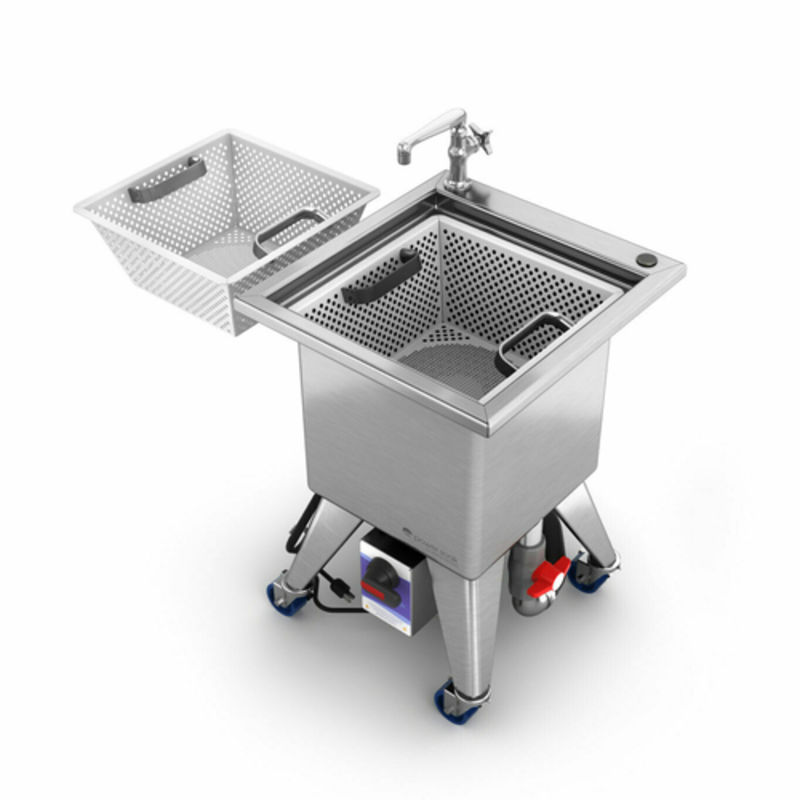 Système mobile de prélavage d'argenterie Power Soak SS-M-115-1 de 11 gallons