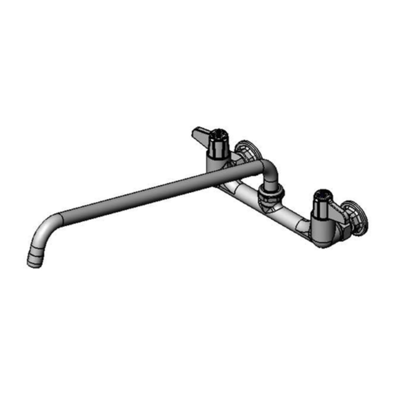 T&S Brass Equip 5F-8WLX18 8-Inch Wall Mount Faucet with 18-Inch Swing Nozzle