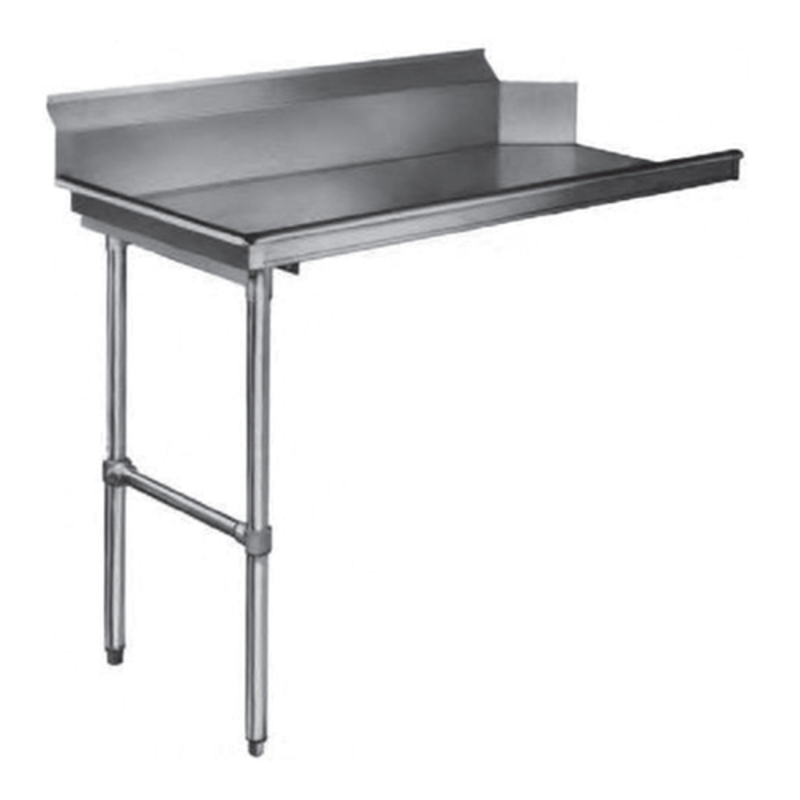 Thorinox TCDT-3048-L Plonge droite en acier inoxydable de 48 po pour un flux de travail de droite à gauche