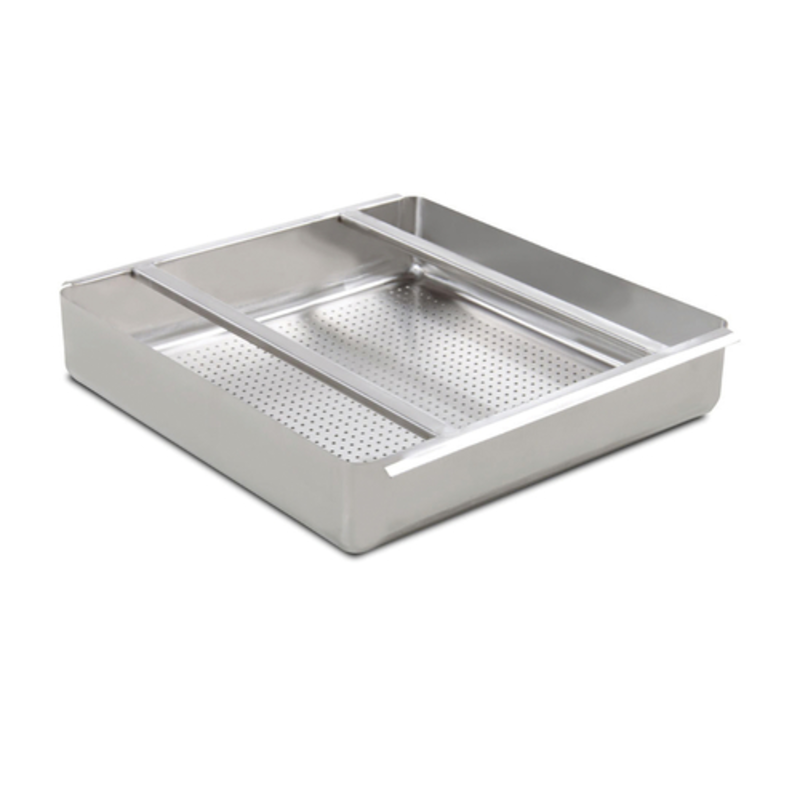 Panier de récupération en acier inoxydable commercial Thorinox TSDT-BASKET 20x20 pour évier de prélavage