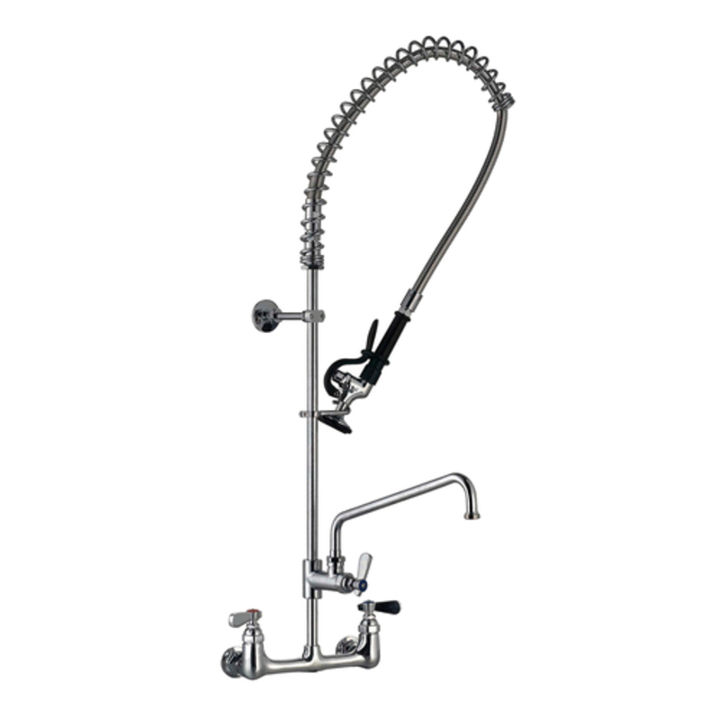 Unité de pré-rinçage murale Thorinox WM-200-S12 avec robinet d'appoint de 12 pouces