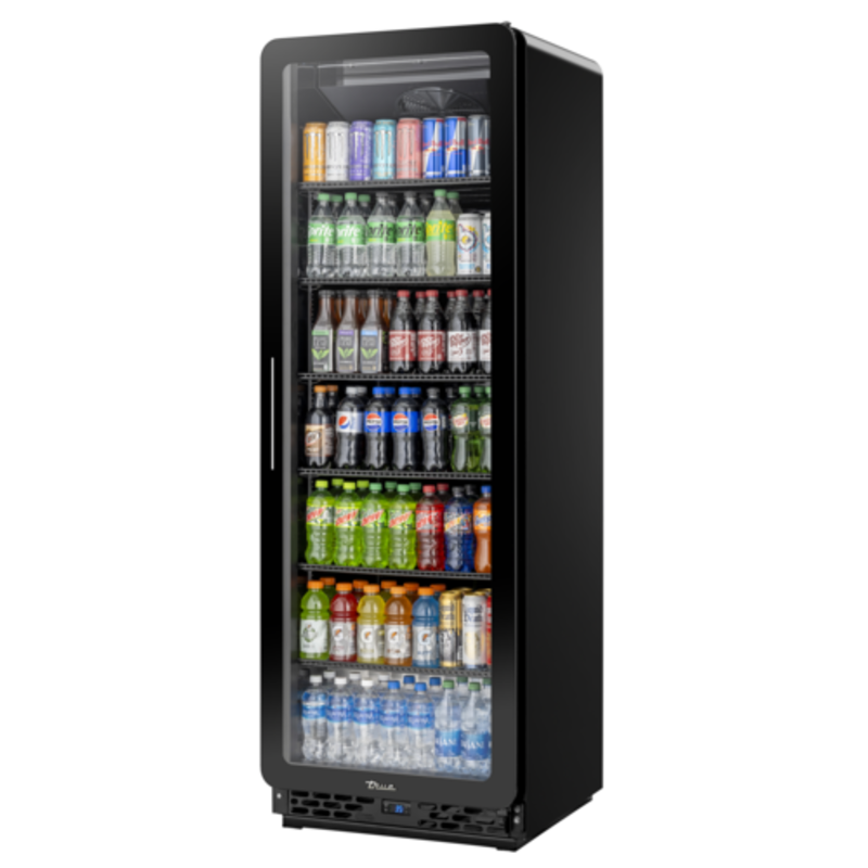 True Refrigeration CVM-20-HC~EGC01 27-Inch Curved Glass Merchandising Refrigerator