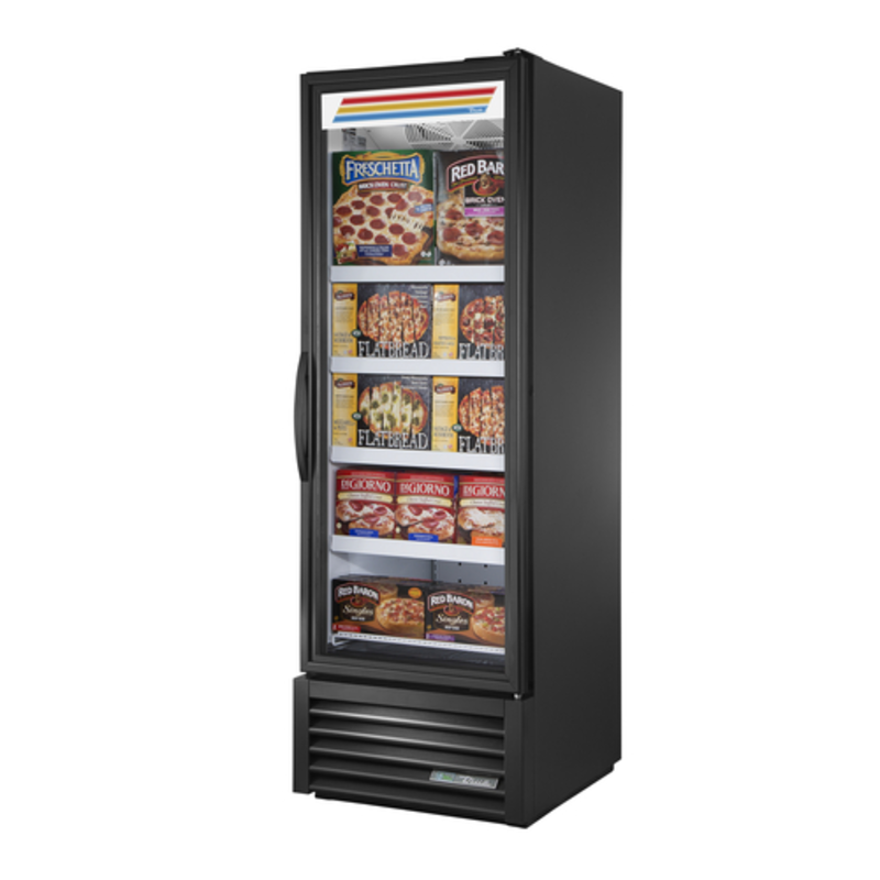 Vrai congélateur d'affichage à porte vitrée noire True FLM-27F~TSL01 de 27 pouces