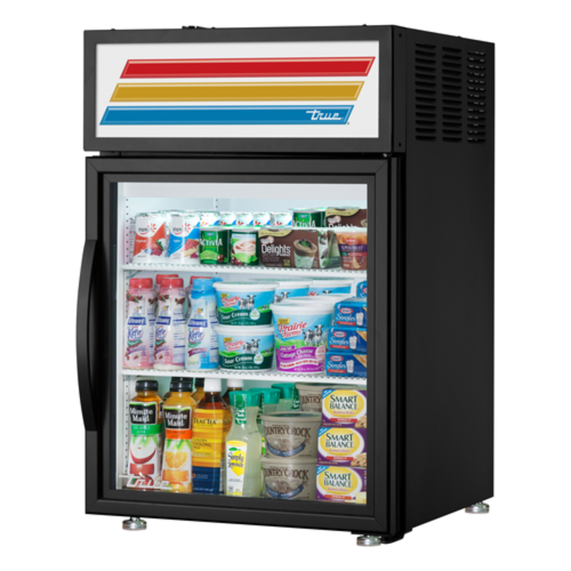 Réfrigérateur de comptoir de présentation True Refrigeration GDM-05-HC~FGD01 61 cm à porte vitrée