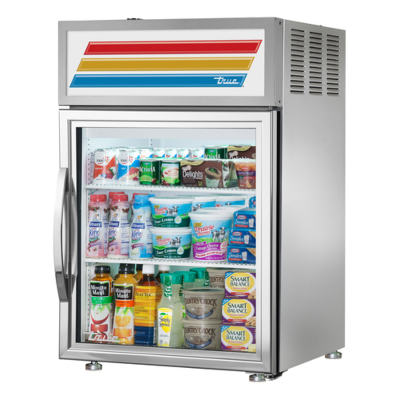 Présentoir de comptoir réfrigéré True Refrigeration de 24 pouces avec porte vitrée GDM-05-S-HC~FGD01