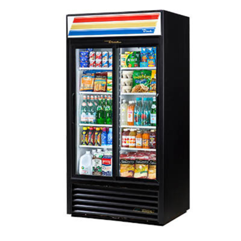 True GDM-33-HC-LD 39.5-Inch Double Sliding Glass Door Commercial Merchandiser Refrigerator