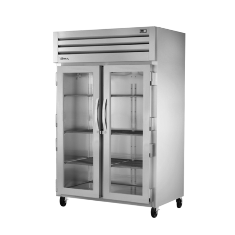 True STA2R-2G-HC 52.63" Two-Section Reach-In Glass Door Refrigerator