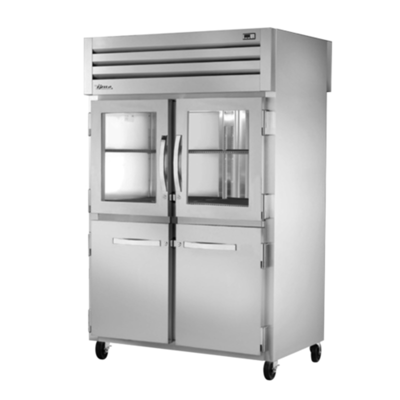 Réfrigérateur traversant True STA2RPT-2HG/2HS-2S-HC de 133,68 cm à deux sections