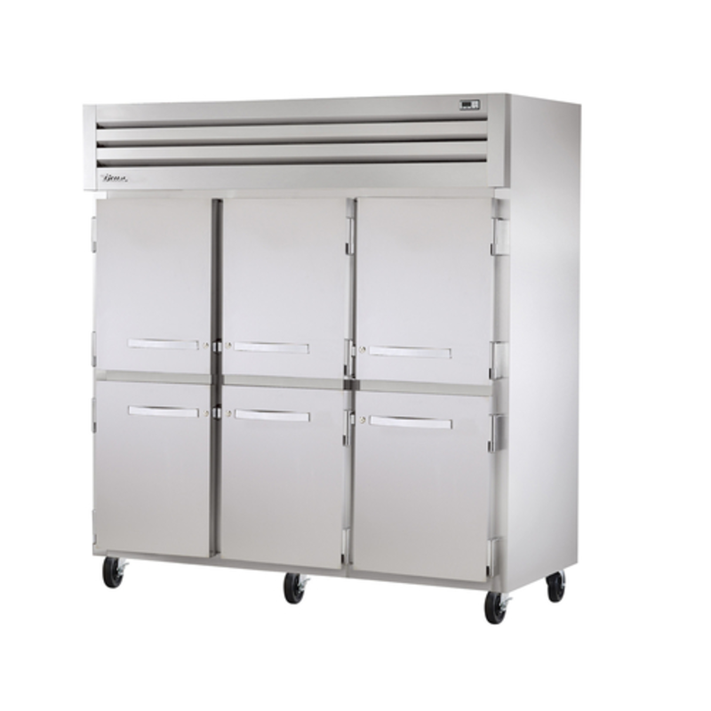 Réfrigérateur à portée de main True STA3R-6HS-HC 3 sections avec 6 demi-portes