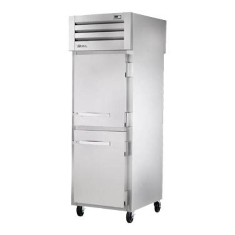 Réfrigérateur à portes pleines traversantes True STG1RPT-2HS-1S-HC de 27,5 po de la série SPEC