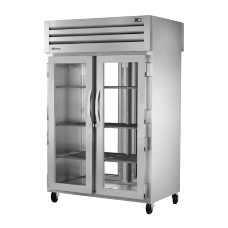 True STG2RPT-2G-2G-HC 52.63" Spec Series Two-Section Pass-Thru Glass Door Refrigerator