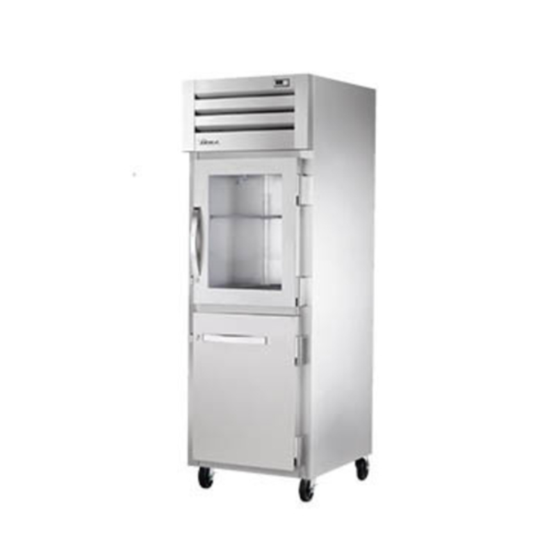 True Refrigeration STR1R-1HG/1HS-HC SPEC SERIES Réfrigérateur reach-in à porte moitié, 27,5 pouces