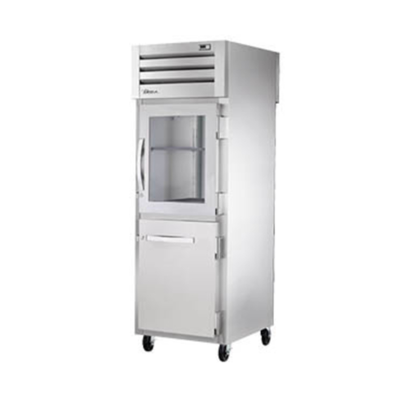 Réfrigérateur commercial combiné traversant True STR1RPT-1HG/1HS-1S-HC de 27,5 pouces