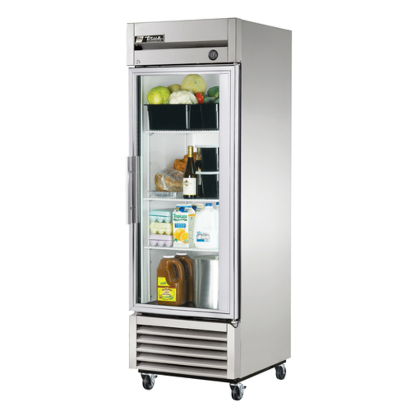True T-23G-HC~FGD01 27-Inch Single Section Glass Door Reach-In Refrigerator