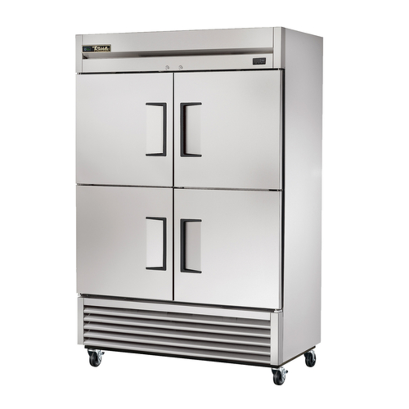 Congélateur commercial armoire True T-49F-4-HC de 54 pouces avec 4 demi-portes pleines