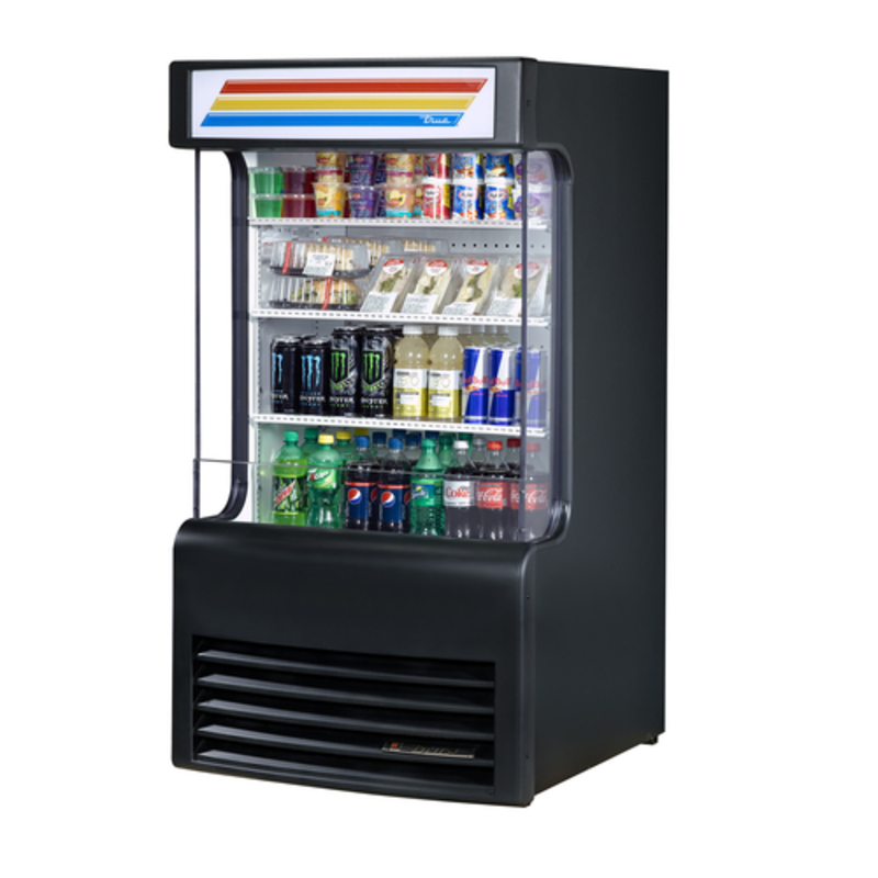 Réfrigérateur commercial à rideau d'air ouvert True Refrigeration TAC-14GS-LD, 76,8 cm