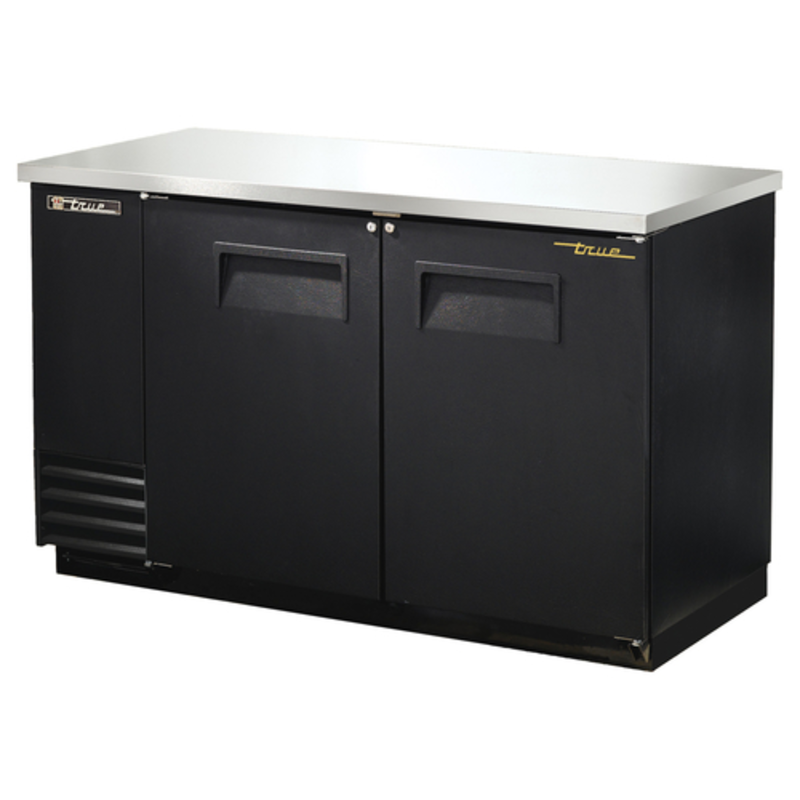 True Refrigeration TBB-2-HC 59-Inch Two-Section Solid Door Back Bar Cooler