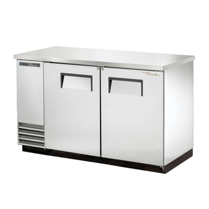 Réfrigérateur commercial True TBB-2-S-HC de 149,5 cm à porte pleine pour bar arrière